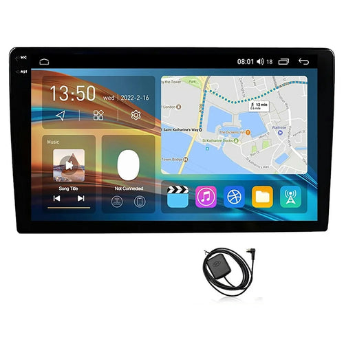 R916A 8+256GB 10.36 inch 2K QLED Android 15 Wireless CarPlay 360 Degree Panoramic GPS Car Stereo (without Camera) - Black - 1