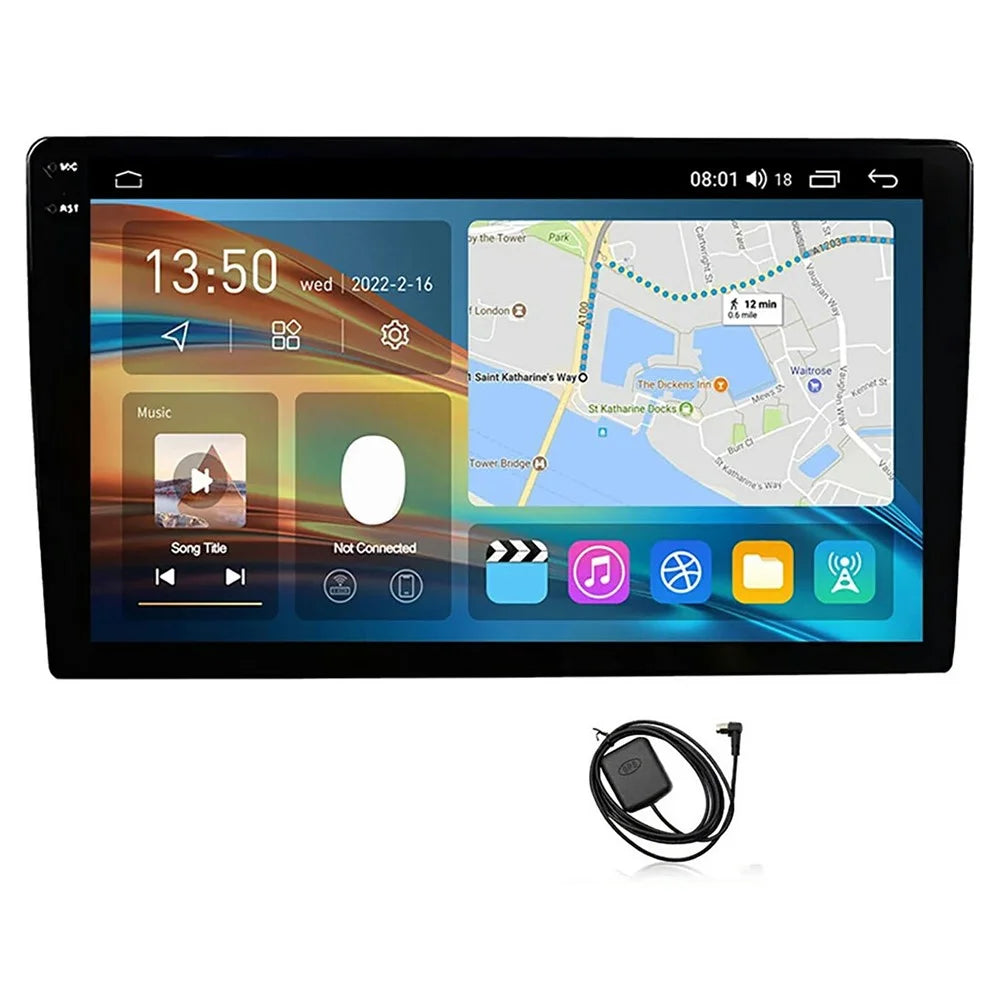 R916A 8+256GB 10.36 inch 2K QLED Android 15 Wireless CarPlay 360 Degree Panoramic GPS Car Stereo (without Camera) - Black - 1