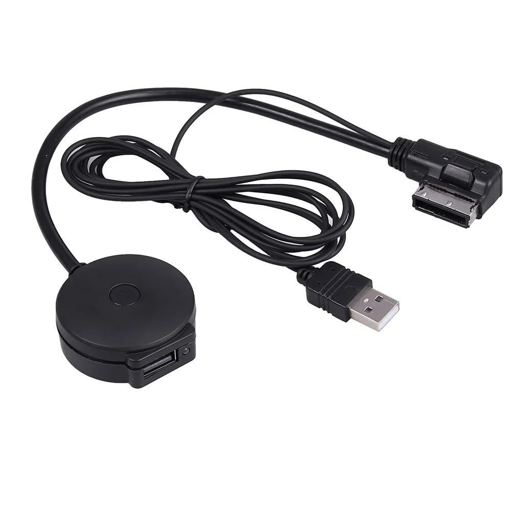 30cm AMI MDI Audio Aux USB Female Wireless Bluetooth-compatible 4.0 Adapter Cable for MMI 2G VW Audi A4 A6 Q5 Q7 - 1