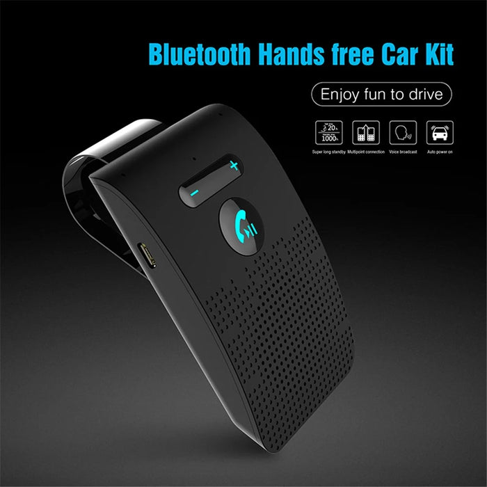 SP09 Visor Bluetooth-compatible 4.2 Hands-free Car Kit Multipoint Speaker Phone Auto Power On/Off - 2