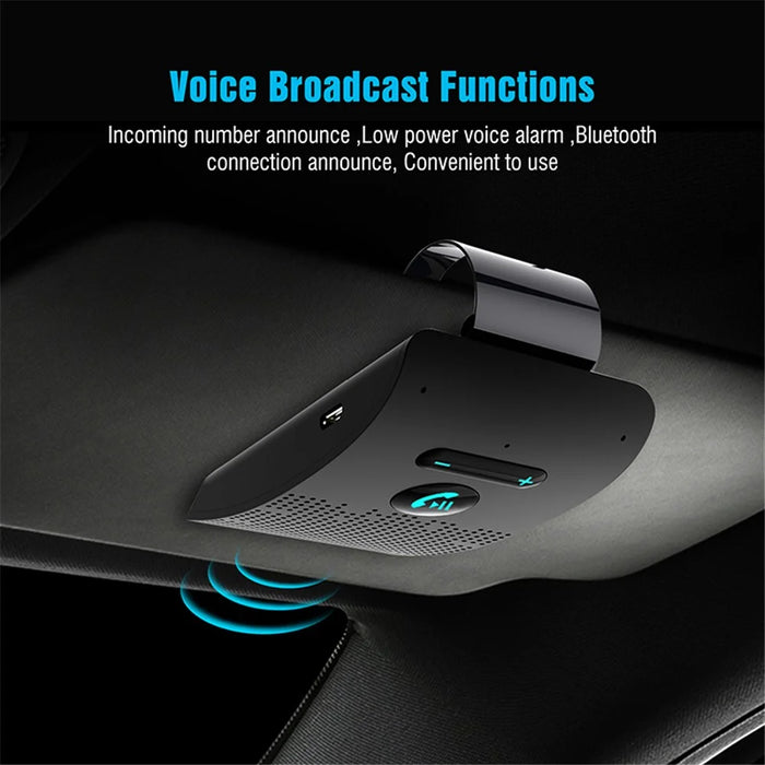 SP09 Visor Bluetooth-compatible 4.2 Hands-free Car Kit Multipoint Speaker Phone Auto Power On/Off - 3