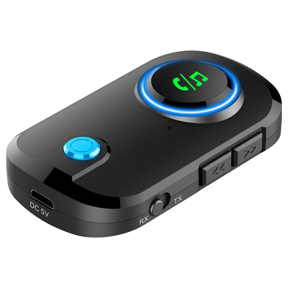 BT-T3 2 in 1 Bluetooth-compatible 5.0 Receiver Transmitter 3.5mm Aux Car Wireless Audio Adapter for Speaker PC TV Headphones - 2