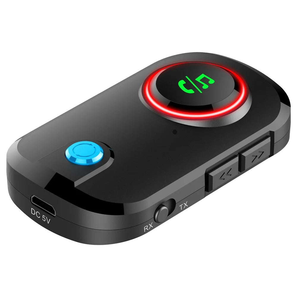 BT-T3 2 in 1 Bluetooth-compatible 5.0 Receiver Transmitter 3.5mm Aux Car Wireless Audio Adapter for Speaker PC TV Headphones - 3