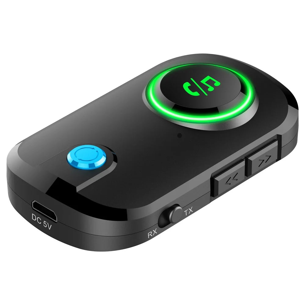 BT-T3 2 in 1 Bluetooth-compatible 5.0 Receiver Transmitter 3.5mm Aux Car Wireless Audio Adapter for Speaker PC TV Headphones - 4