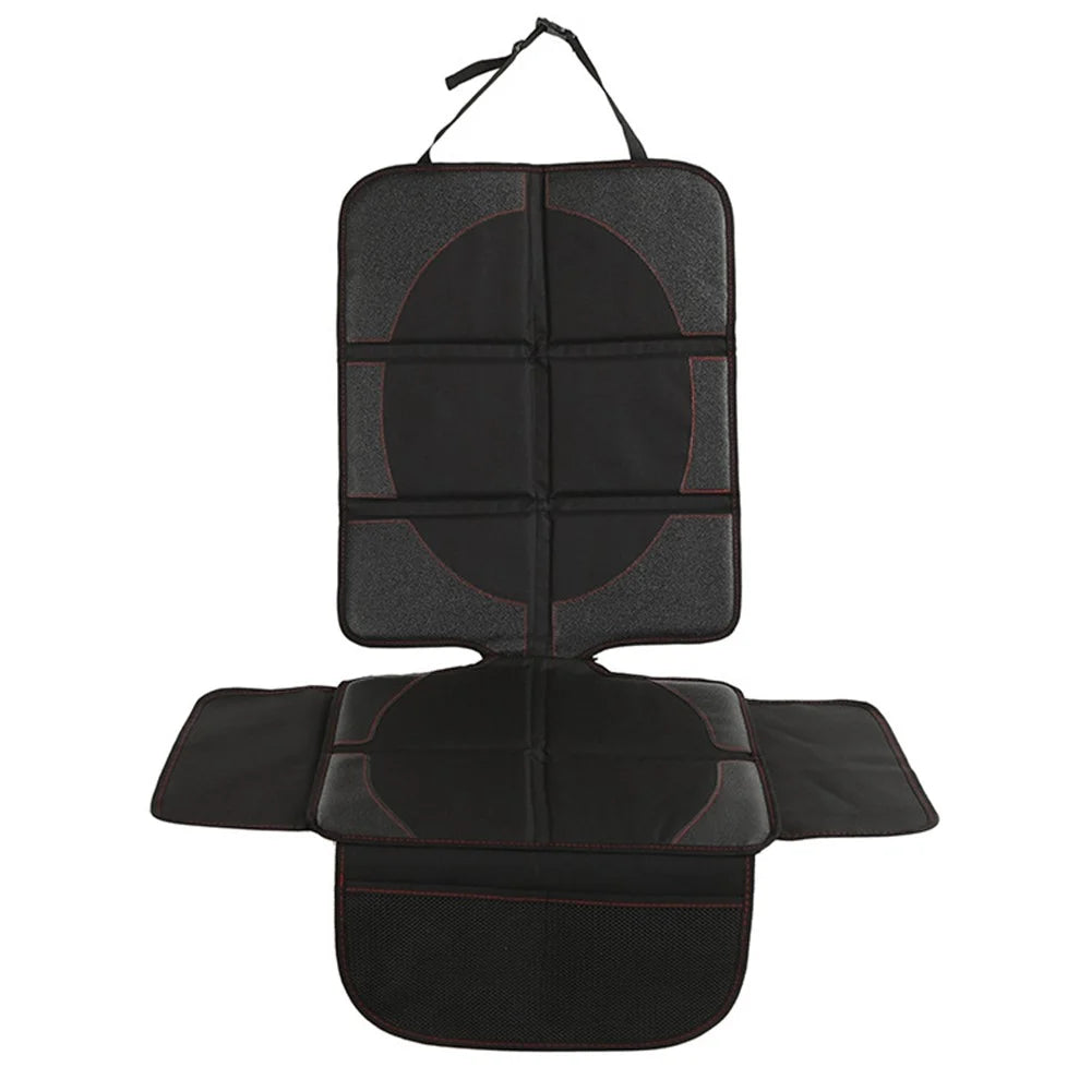 JF004 Waterproof Car Seat Protector for Child Car Seat and Pets, Soft Seat Protection Pad with Storage Pocket - Circle - 1