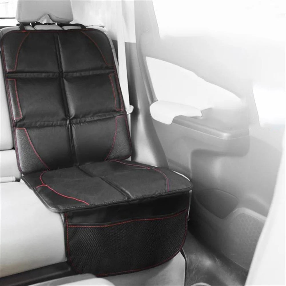 1PC Car Seat Protector for Child Car Seat, Auto Seat Cover Pad Under Baby Carseat, Full Protection for Car Leather Seat - 7