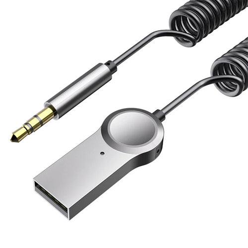 LOHEE S-27 Bluetooth-compatible 5.0 Receiver with Microphone Bluetooth-compatible Wireless Audio Adapter AUX Adapter - 1