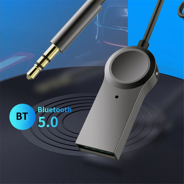 LOHEE S-27 Bluetooth-compatible 5.0 Receiver with Microphone Bluetooth-compatible Wireless Audio Adapter AUX Adapter - 3