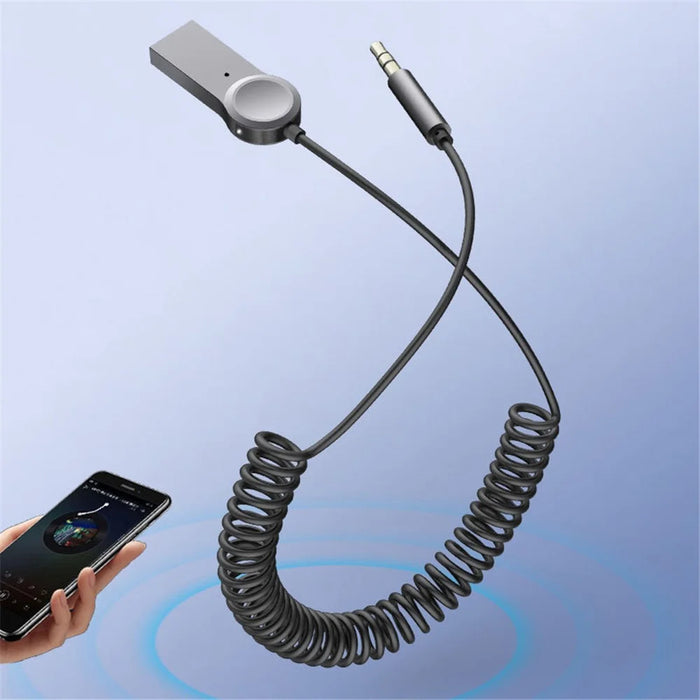 LOHEE S-27 Bluetooth-compatible 5.0 Receiver with Microphone Bluetooth-compatible Wireless Audio Adapter AUX Adapter - 7