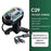 C29 Bluetooth-compatible Hands-free Call Car MP3 Player FM Transmitter PD Type-C + Dual USB Car Charger with Lightning+Type-C Cable - 2