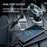 C29 Bluetooth-compatible Hands-free Call Car MP3 Player FM Transmitter PD Type-C + Dual USB Car Charger with Lightning+Type-C Cable - 3