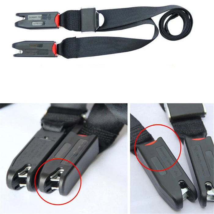 Car Child Safety Seat ISOFIX Interface Connecting Belt Fixing Band Auto Accessories - 3