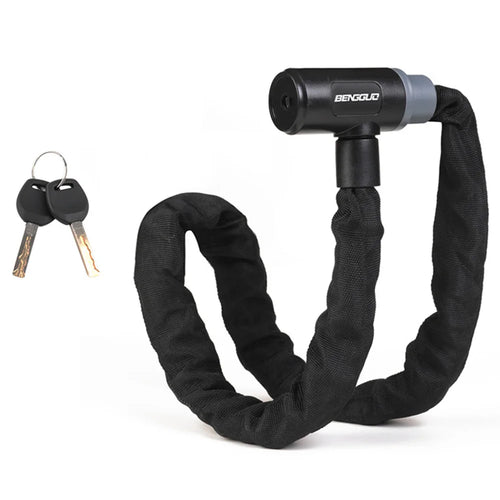 BENGGUO Anti Theft Bike Chain Lock for Bicycle/Motorcycle/Electric Scooter Portable Zinc Alloy Core Security Lock - 6x900mm - 1