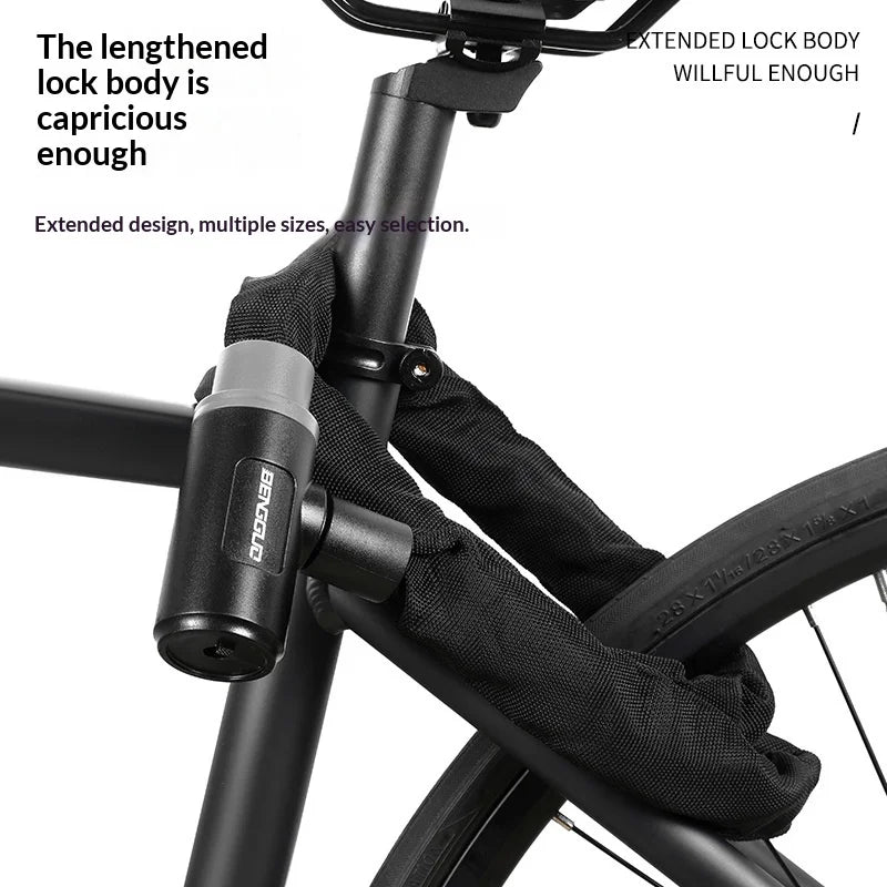 BENGGUO Anti Theft Bike Chain Lock for Bicycle/Motorcycle/Electric Scooter Portable Zinc Alloy Core Security Lock - 6x900mm - 4
