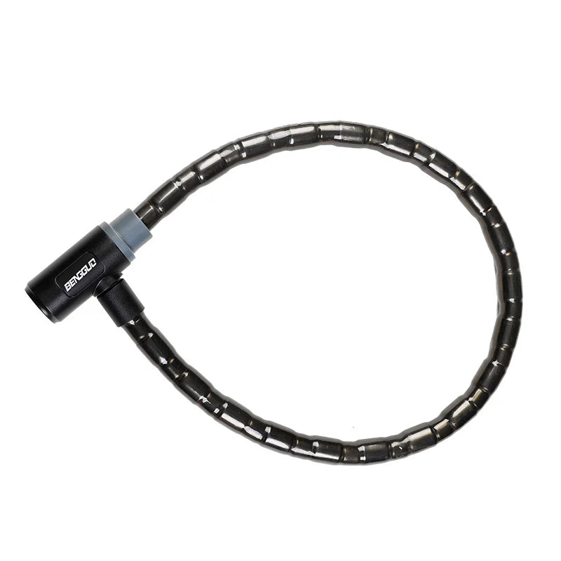 BENGGUO For Mountain / Road / Electric Bike Cable Lock Zinc Alloy Core Anti Theft Security Lock - 22x1000mm - 1