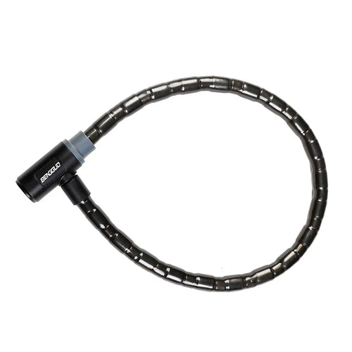 BENGGUO For Mountain / Road / Electric Bike Cable Lock Zinc Alloy Core Anti Theft Security Lock - 22x1000mm - 1