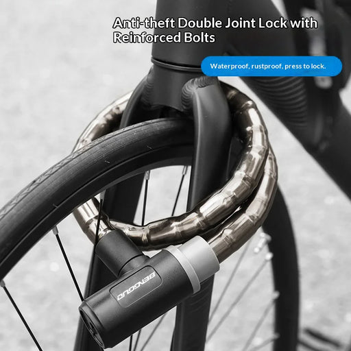 BENGGUO For Mountain / Road / Electric Bike Cable Lock Zinc Alloy Core Anti Theft Security Lock - 22x1000mm - 2