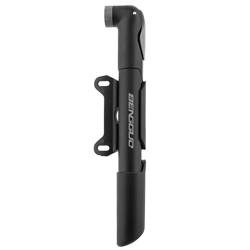 BENGGUO BG-1689 Portable Bike Pump Foldable Telescopic Mini Air Pump for Mountain Road Bike Tire Inflation High Pressure 130PSI - Black - 1