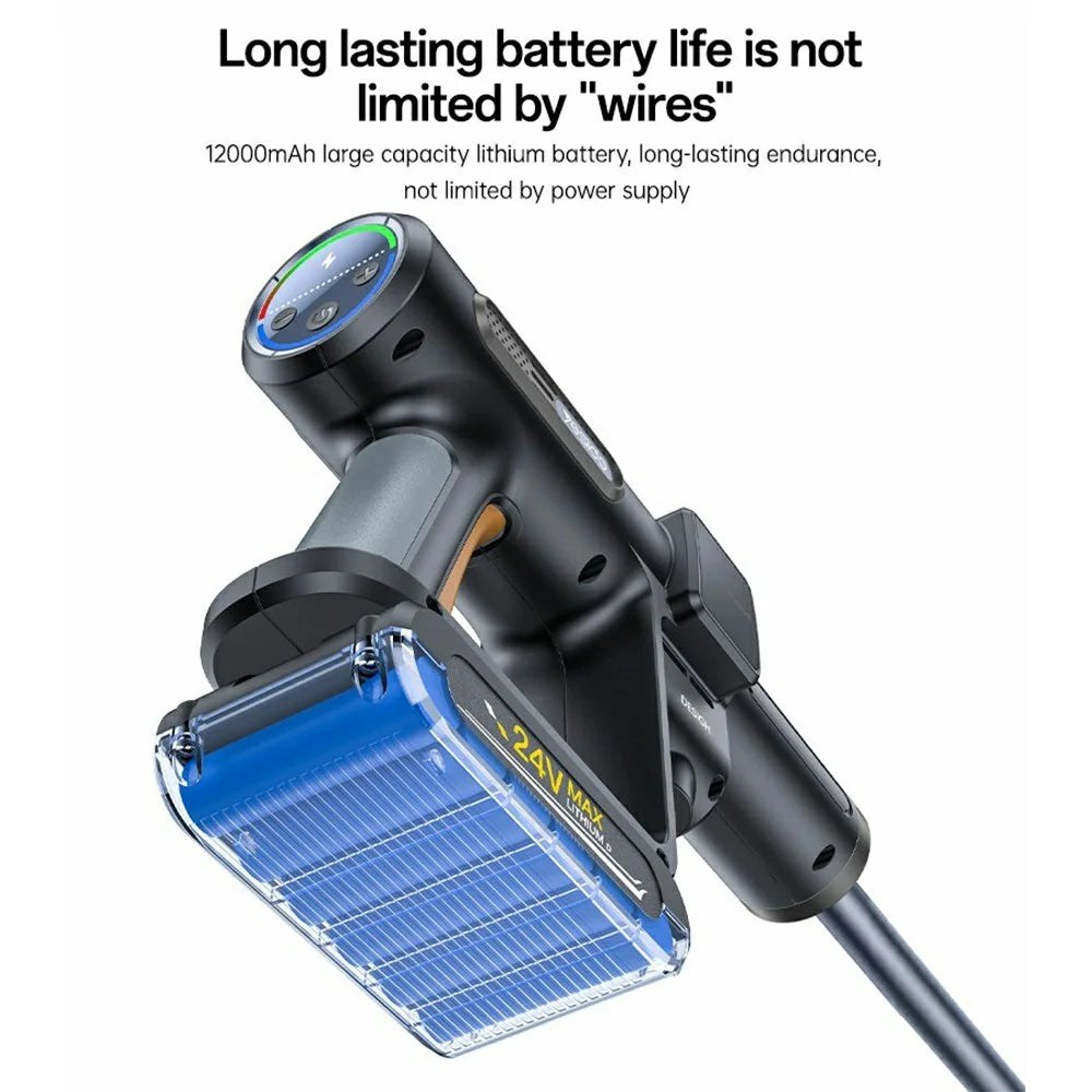 YESIDO VC18 High Pressure Washer Gun 2 Gears Adjustable Cordless Car Cleaner with LED Display - 7