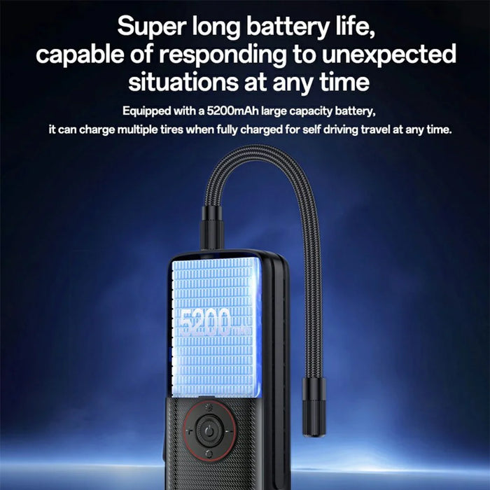 YESIDO VC17 Multi-function Wireless Tire Inflator for Car / Bicycle / Basketball Portable Air Compressor with LED Display - 4