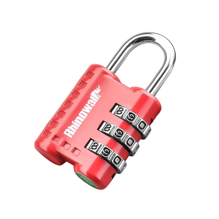 RHINOWALK XM10202 Anti Theft 3 Digit Combination Lock Security Lock for Motorcycle Tank Bag - Red - 1