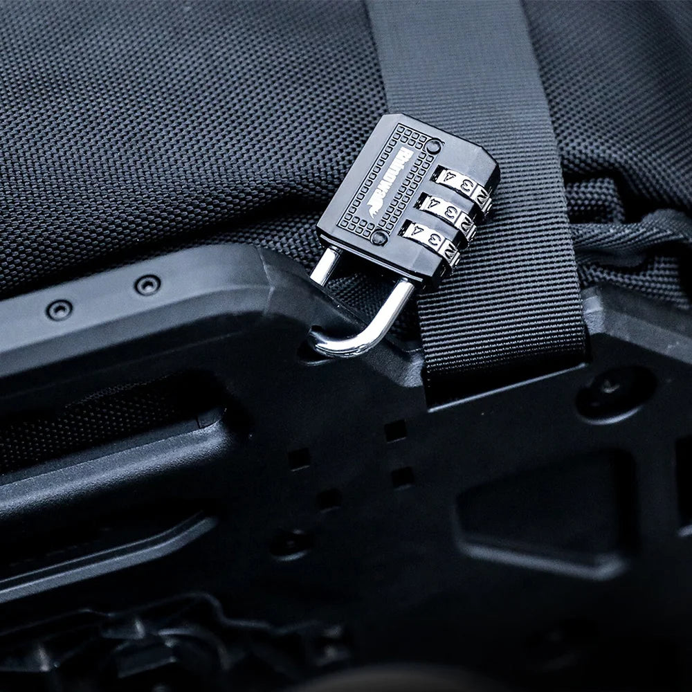 RHINOWALK XM10203 Motorcycle Bag Security Lock Zinc Alloy 3-Digit Anti Theft Combination Lock - Black - 4