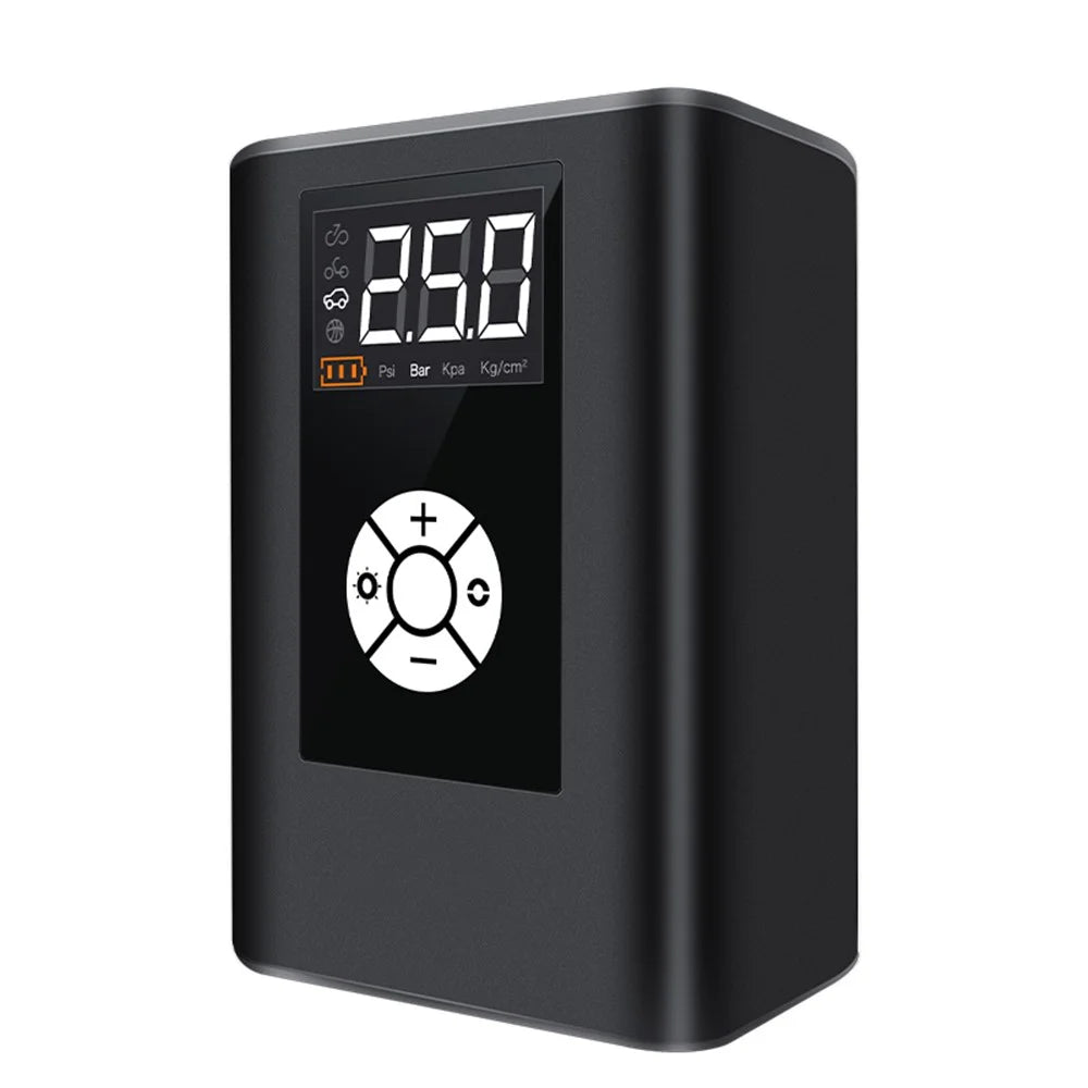 JM-8804 2.5-inch CNC Screen Car High Pressure High Power Tire Air Pump with LED Light (Wireless Version) - 1