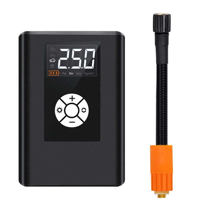 JM-8804 2.5-inch CNC Screen Car High Pressure High Power Tire Air Pump with LED Light (Wireless Version) - 2