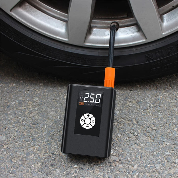 JM-8804 2.5-inch CNC Screen Car High Pressure High Power Tire Air Pump with LED Light (Wireless Version) - 6