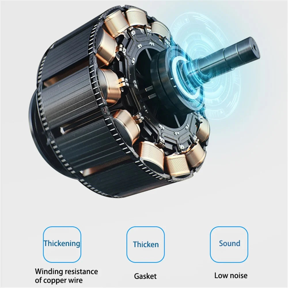 995 LCD Screen Car High Pressure Tyre Inflator Electric Tire Air Pump with LED Light - 3
