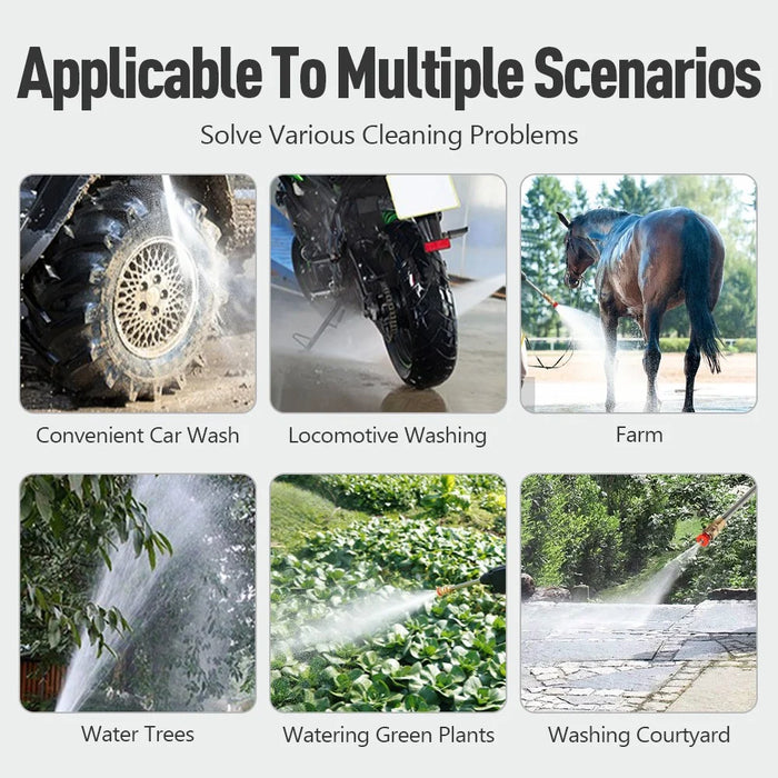R-8106 Multi-Functional Car Wash Water Gun Household Electric Sprayer for Watering Flowers, Washing Cars - 6