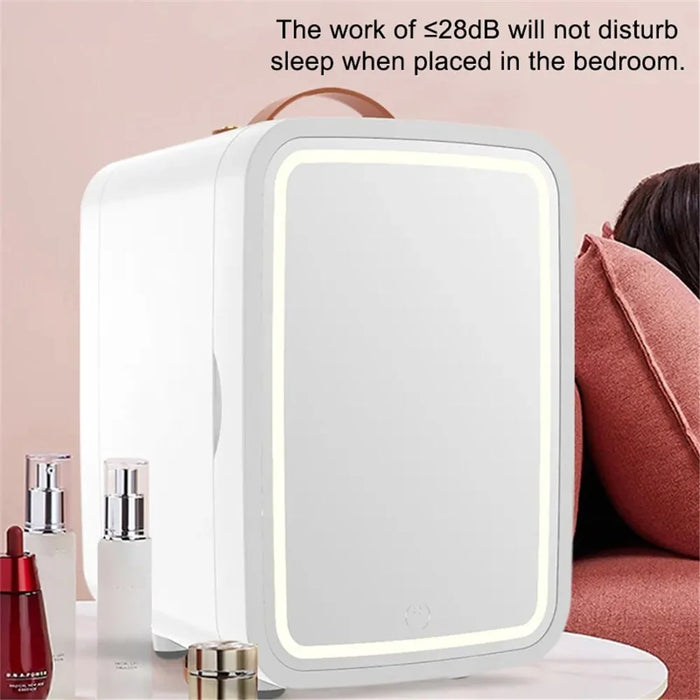 Car Refrigerator 8L Mini Dual Purpose Cooler Warmer Fridge AC / DC Small Refrigerator for Home Car Food Makeup - 4
