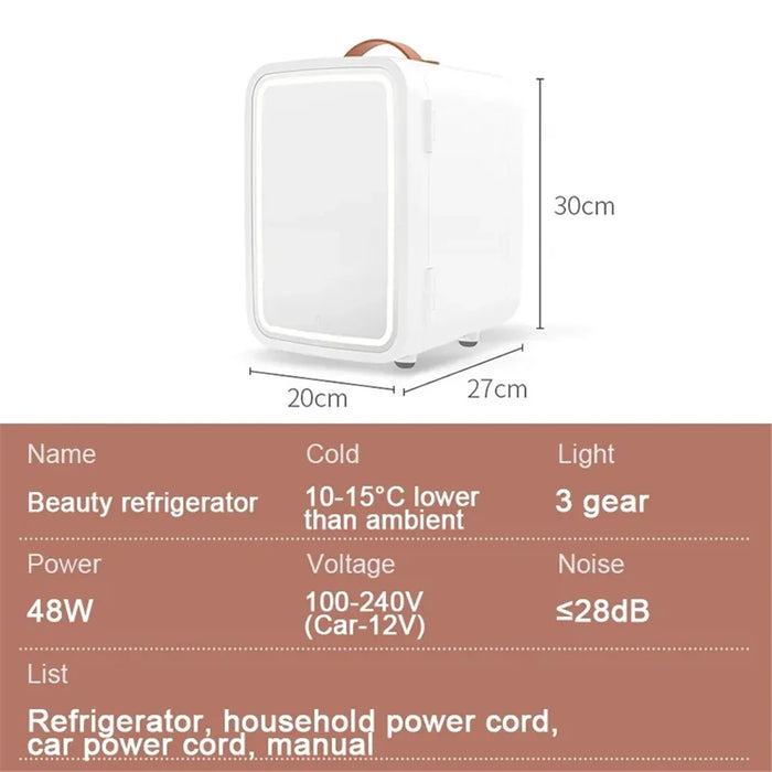 Car Refrigerator 8L Mini Dual Purpose Cooler Warmer Fridge AC / DC Small Refrigerator for Home Car Food Makeup - 7