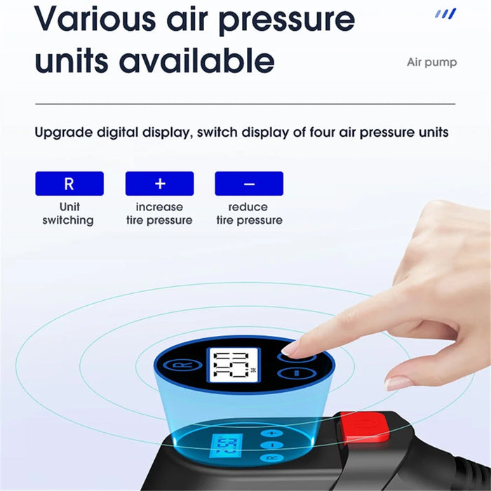 CARSUN c2814 Cordless Car Air Pump Smart Digital Display Auto Tire Air Compressor with LED Light - 4