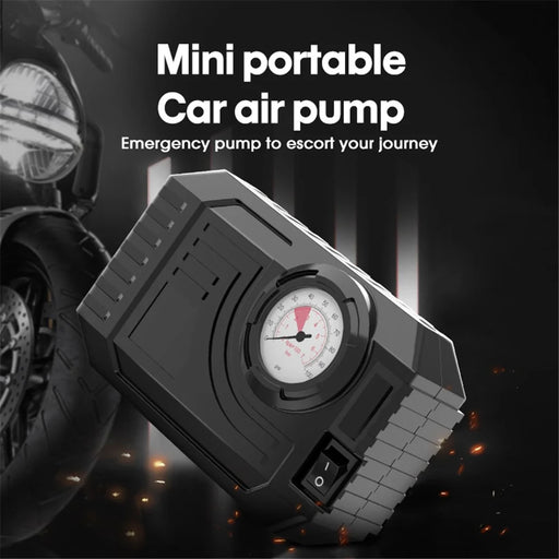 CARSUN C3011 Car Air Compressor 12V Portable Electric Car Tire Inflator Pump with Tyre Pressure Gauge / LED Light - 2