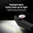 CARSUN C3011 Car Air Compressor 12V Portable Electric Car Tire Inflator Pump with Tyre Pressure Gauge / LED Light - 6