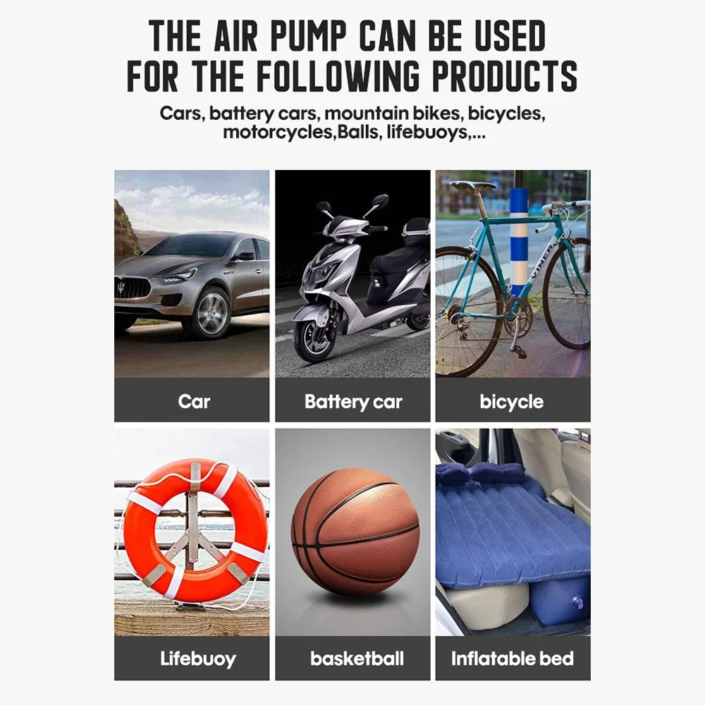 CARSUN C1752 Car Tyre Inflator Digital Display 12V Electric Air Tire Pump Quick Inflation Car Air Compressor - 4