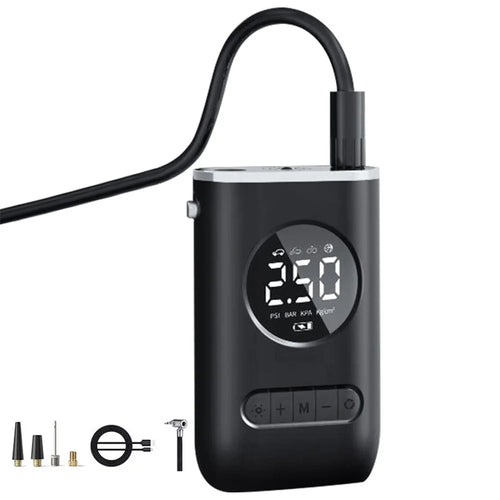 CQB-3668 Inflatable Pump Portable Handheld Digital Display Rechargeable Tire Pump with LED Light - 1