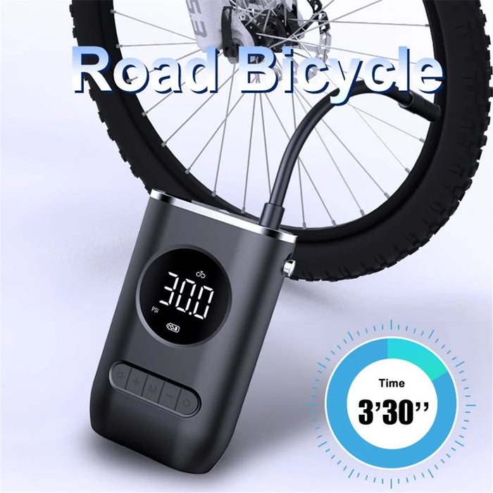 CQB-3668 Inflatable Pump Portable Handheld Digital Display Rechargeable Tire Pump with LED Light - 2