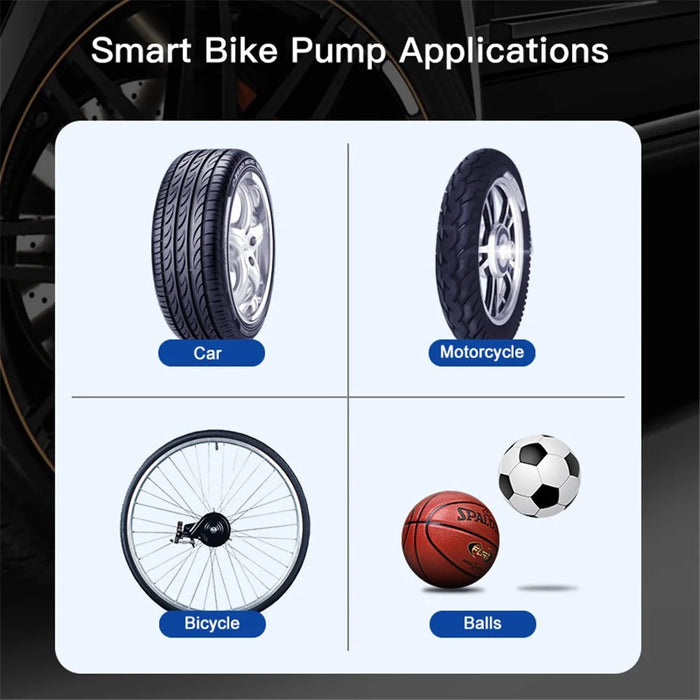 CQB-3668 Inflatable Pump Portable Handheld Digital Display Rechargeable Tire Pump with LED Light - 6