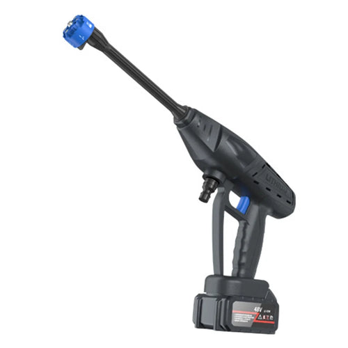 8103 Household Car Cleaning 300W Portable High Pressure Washer Electric Car Wash Water Gun (Battery: 24VH 6000mAh) - US Plug / Black - 1