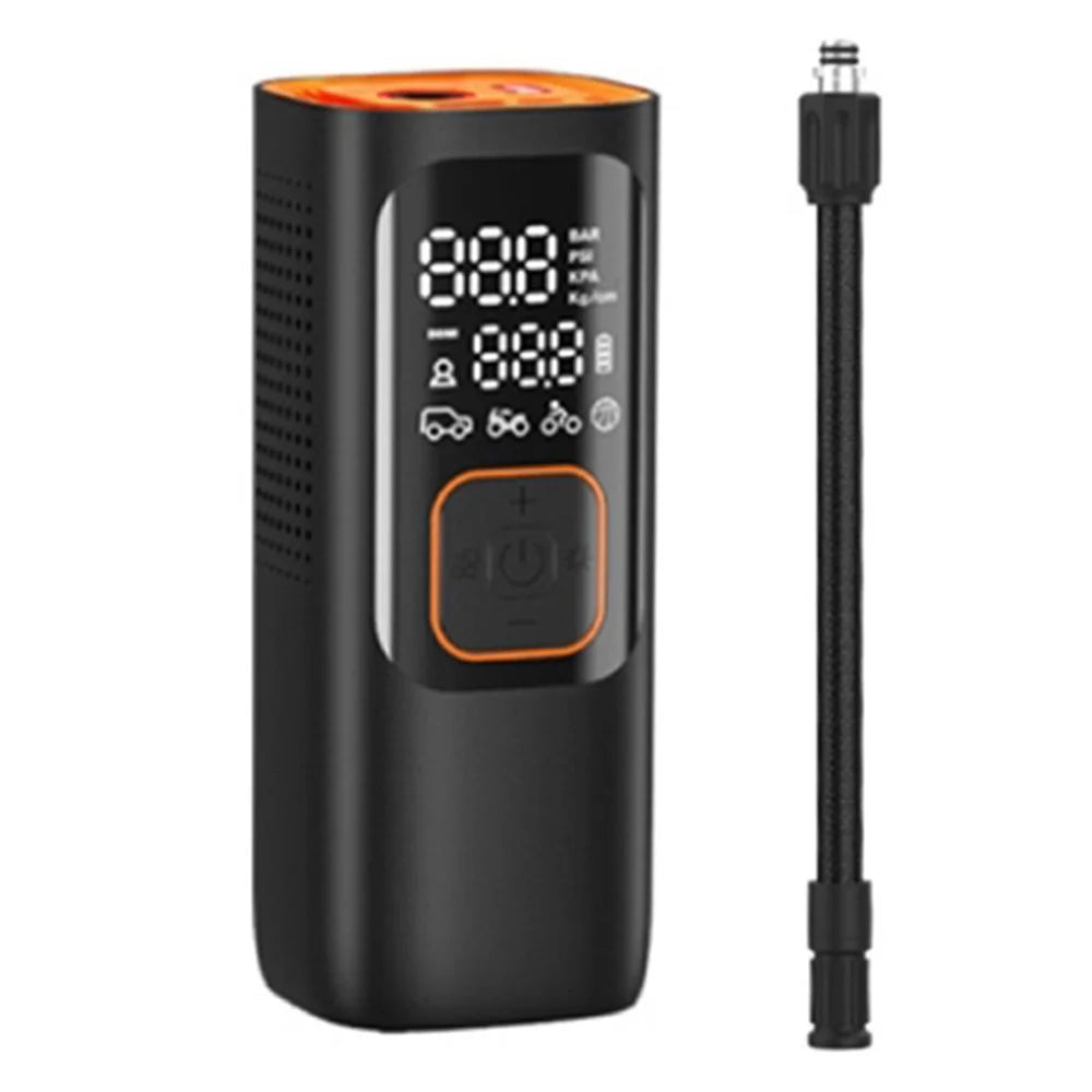 NW01-P Car Tire Inflator Digital Display Portable Cordless Air Inflator (7500mAh Battery, 12V Cigarette Lighter) - 1