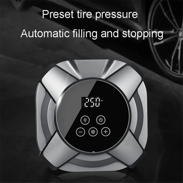 ZY5201 30 Cylinder 12V Car Tire Pressure Measurement Digital Display Smart Inflatable Pump - Silver - 3