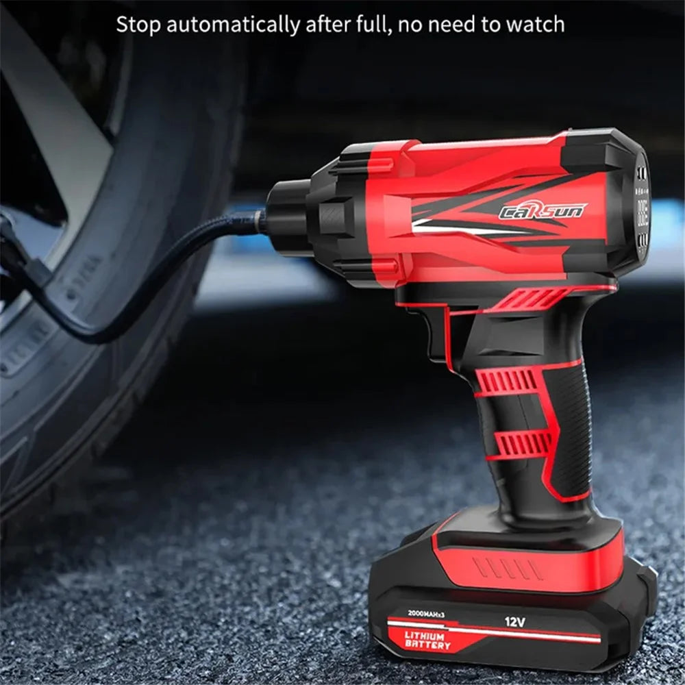 CARSUN C1811 Electric Air Pump Digital Display Wireless Car Motorcycle Tire Inflator with LED Light - 4