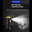 12V Wired Digital Car Tyre Inflator Portable Air Compressor with 3 Nozzle Adaptors and LED Light - 4