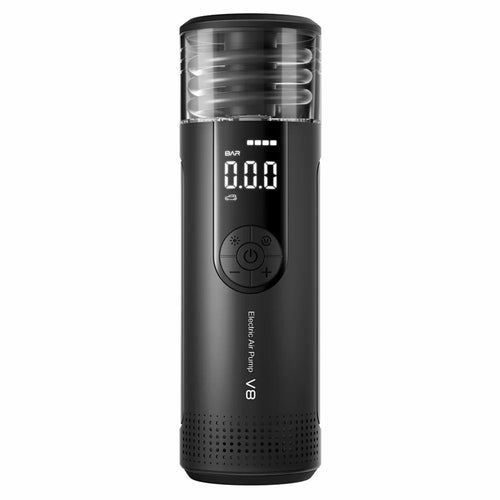 CS-V8 Wireless Car Pump Air Compressor for Cars, Portable Electric Tire Inflator - Black - 1