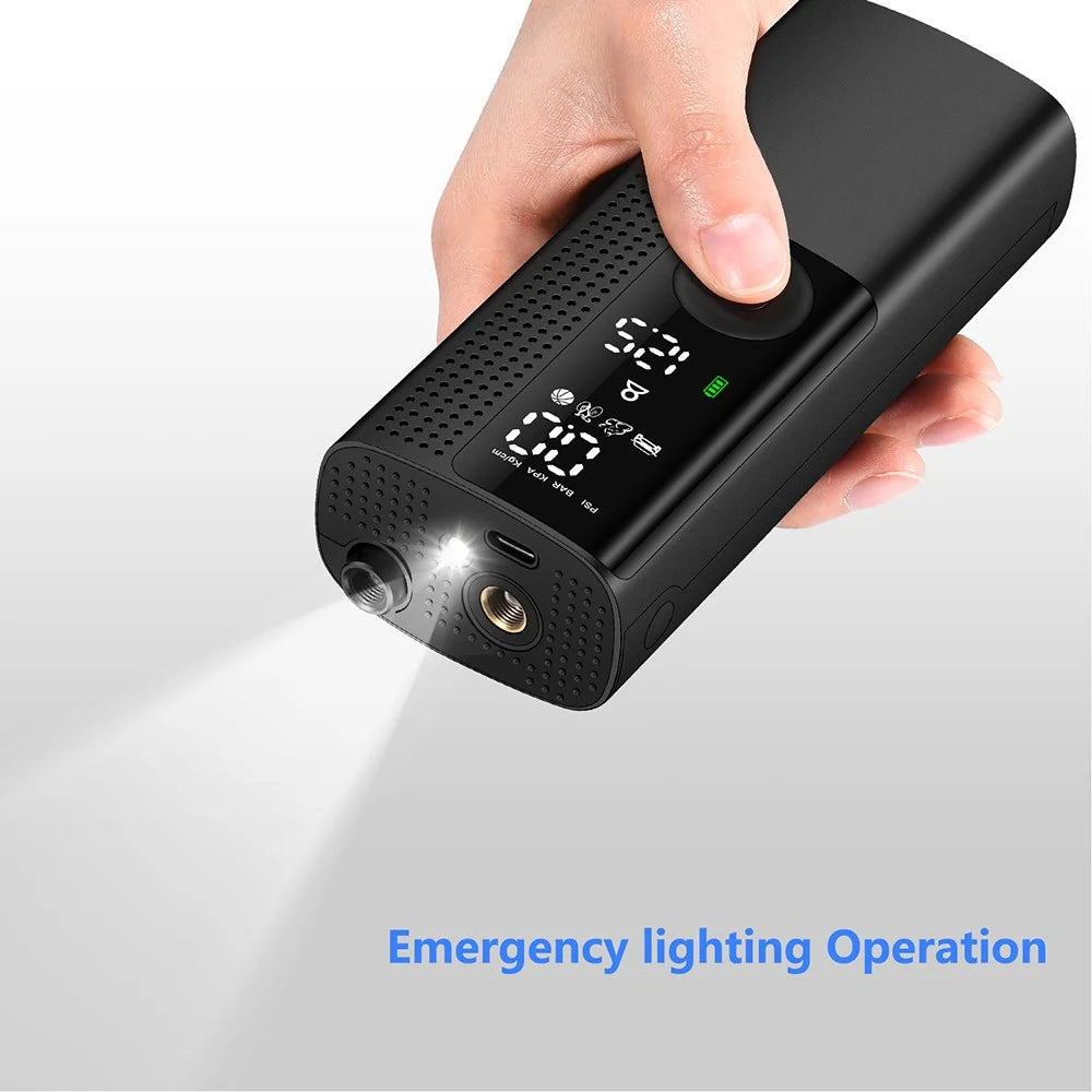 BP198 Multi-Function Digital Display Air Pump Portable Tire Inflator with LED Light - 6