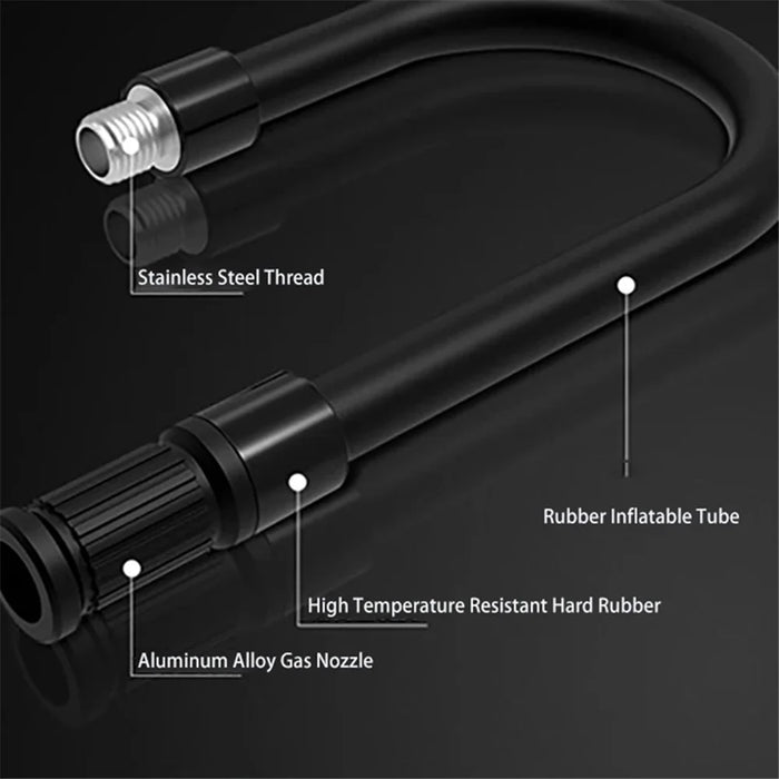 GP2 Portable Digital Touch Screen Air Pump Mini Tire Inflator with LED Light - 6