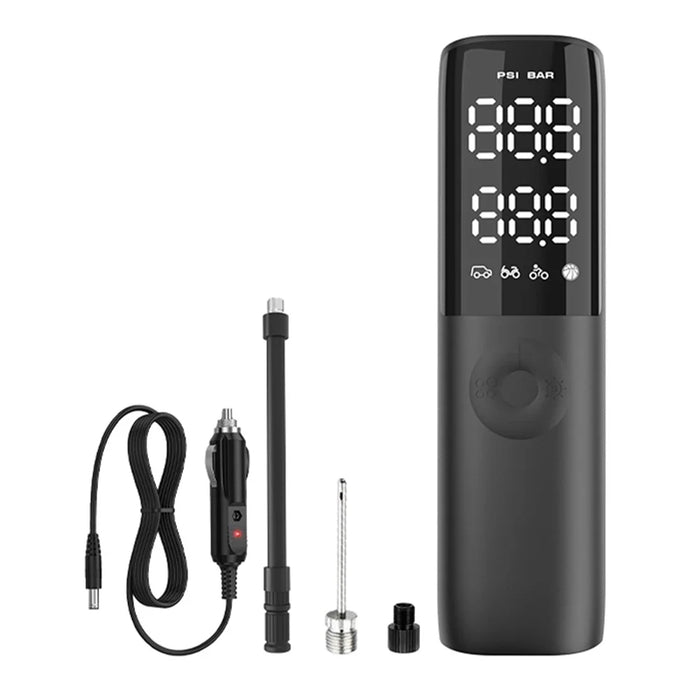KF02 12V Cigarette Lighter Corded Portable Tire Pump with Digital Display - 1