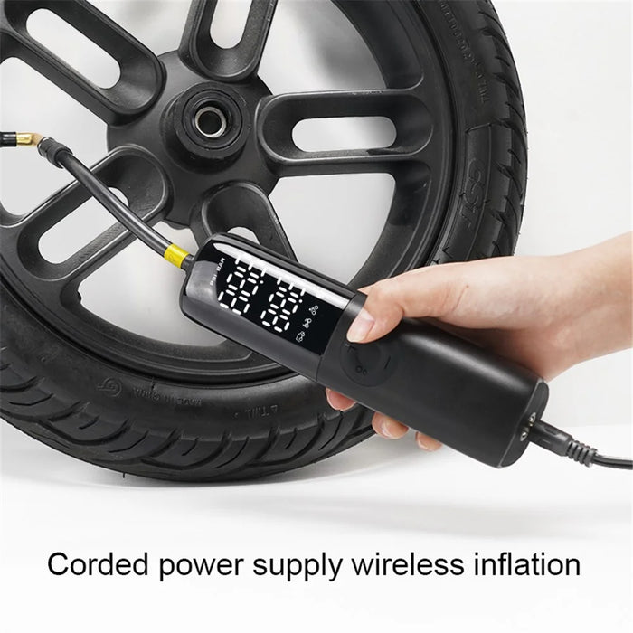 KF02 12V Cigarette Lighter Corded Portable Tire Pump with Digital Display - 4